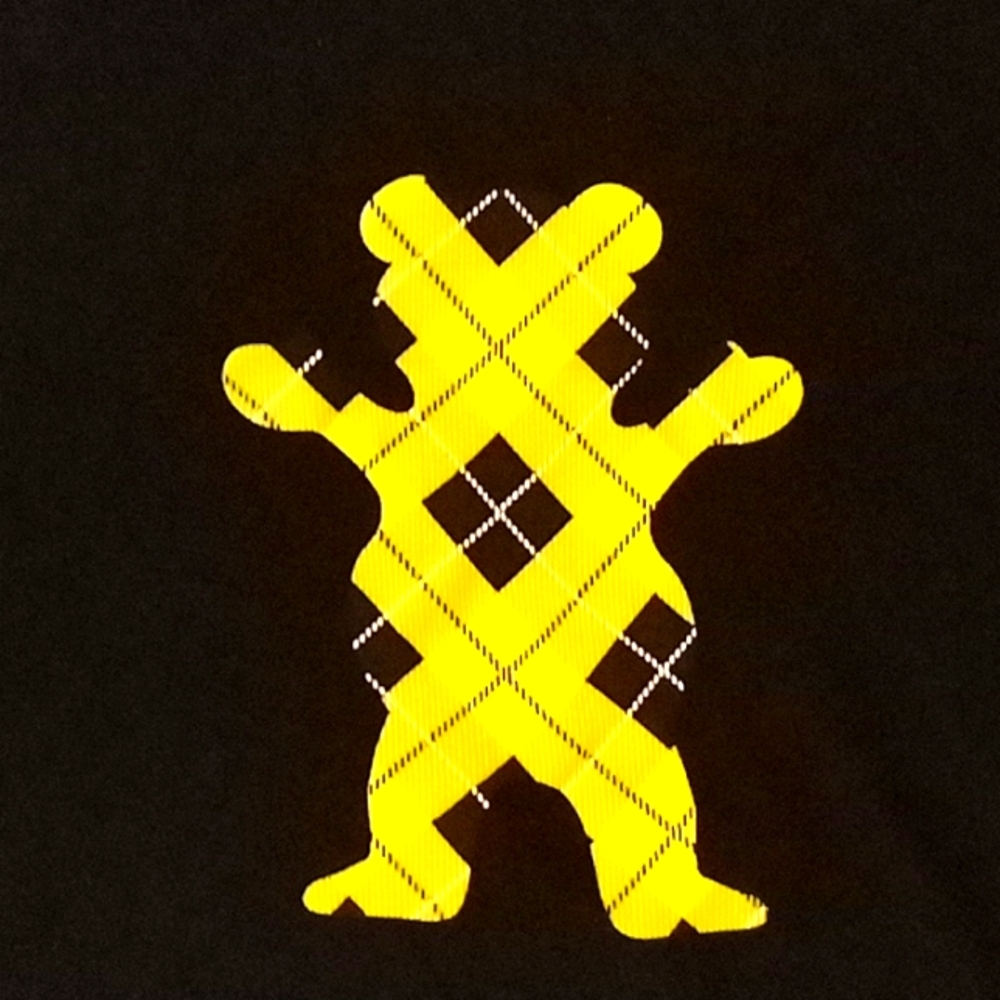 Grizzly Gummi bear plaid graphic t